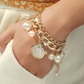 pearl bracelet watch for girls
