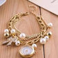 pearl bracelet watch for girls