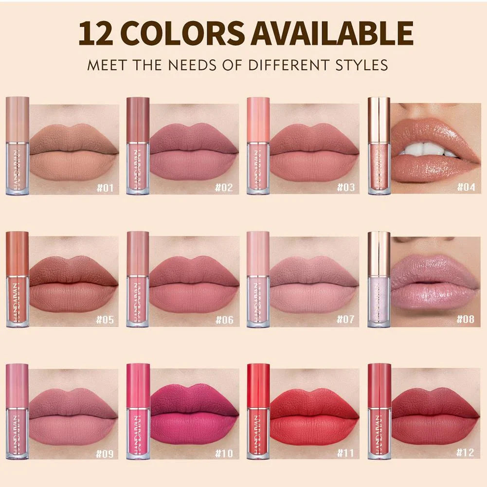 𝐇𝐀𝐍𝐃𝐀𝐈𝐘𝐀𝐍 𝐕𝐞𝐥𝐯𝐞𝐭 𝐌𝐚𝐭𝐭𝐞 𝐋𝐢𝐩 𝐆𝐥𝐨𝐬𝐬 𝐒𝐞𝐭 𝐨𝐟 𝟏𝟐 💄✨